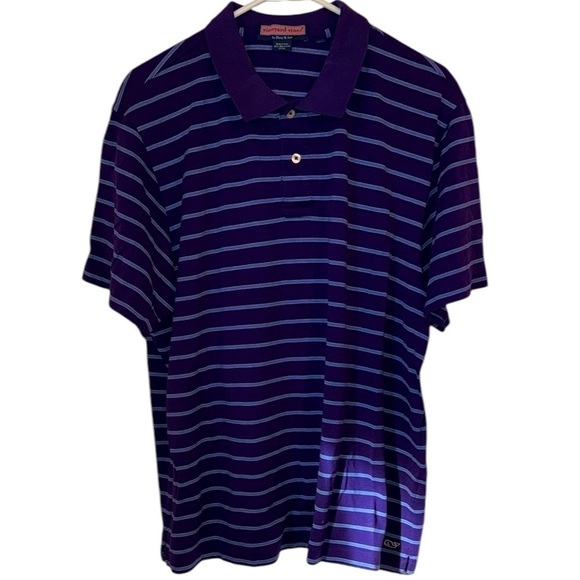 🌹 VINEYARD VINES PURPLE POLO SHIRT - Picture 1 of 3